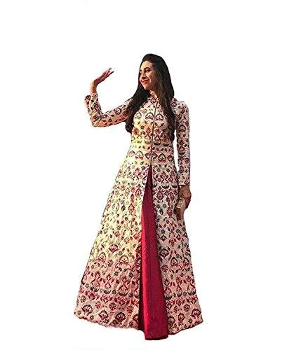 Aarna Fashion's New gowns for women party wear lehenga choli for women party wear salwar suits for women stitched dress materials for women navratri special Long Gown Printed gown