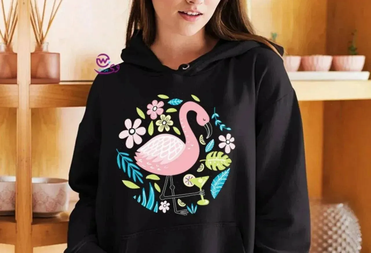 Adult Hoodies FLAMINGO-A