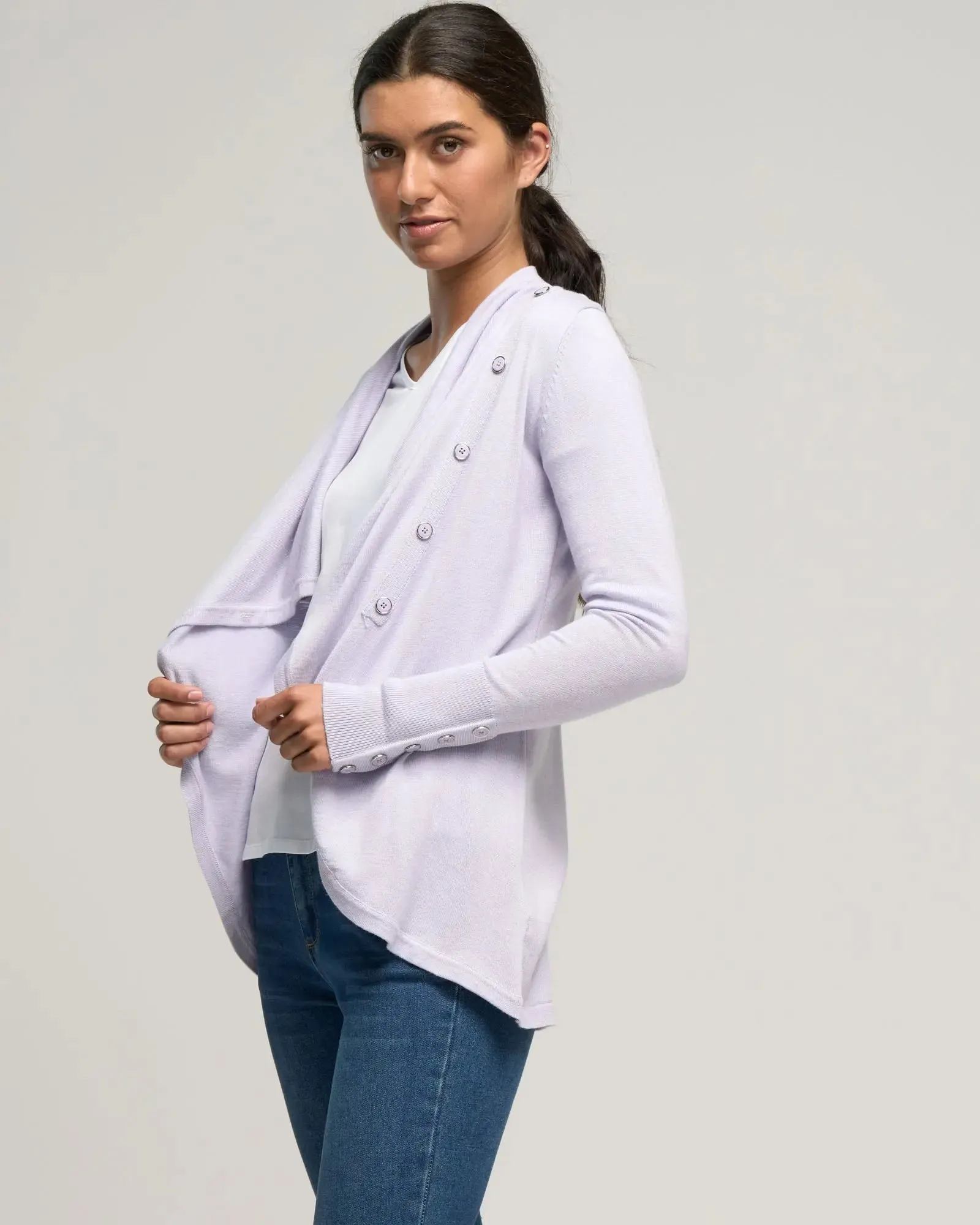 BAMBOO COTTON SILK WRAP CARDI