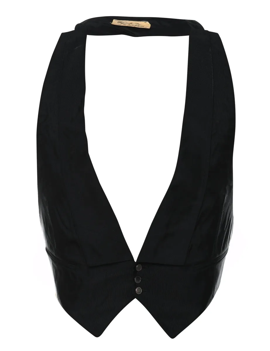 Black Classic Waistcoat - S