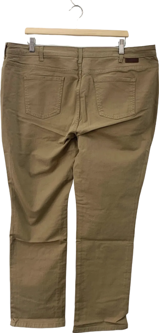 Boden Khaki Cotton Blend Trousers UK 22L