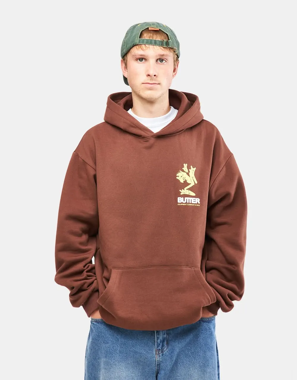 Butter Goods Amphibian Pullover Hoodie - Chocolate