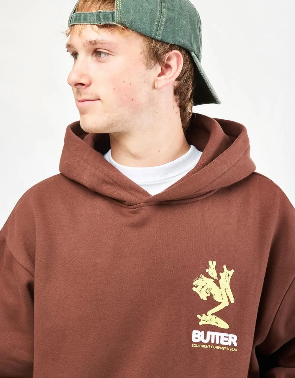 Butter Goods Amphibian Pullover Hoodie - Chocolate