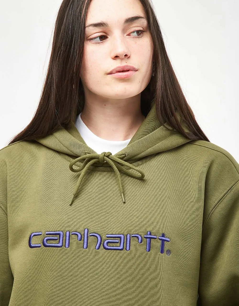 Carhartt WIP Hooded Carhartt Sweatshirt - Capulet/Aura