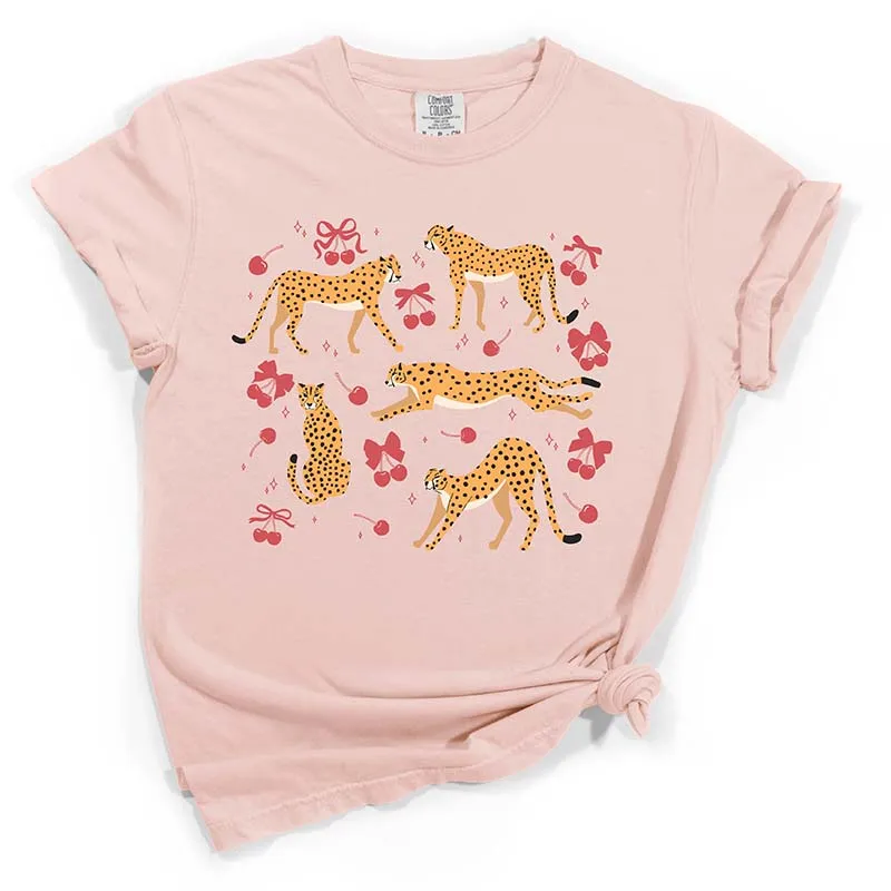 Cherries and Cheetahs Short Sleeve T-Shirt