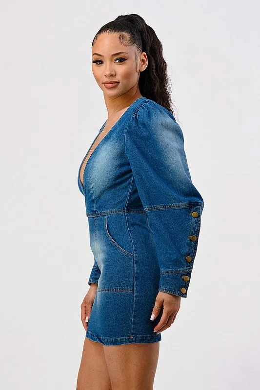 Chic Moment- Denim Mini Dress