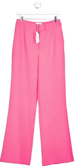 Coast Pink Straight Leg Tailored Trousers UK 10