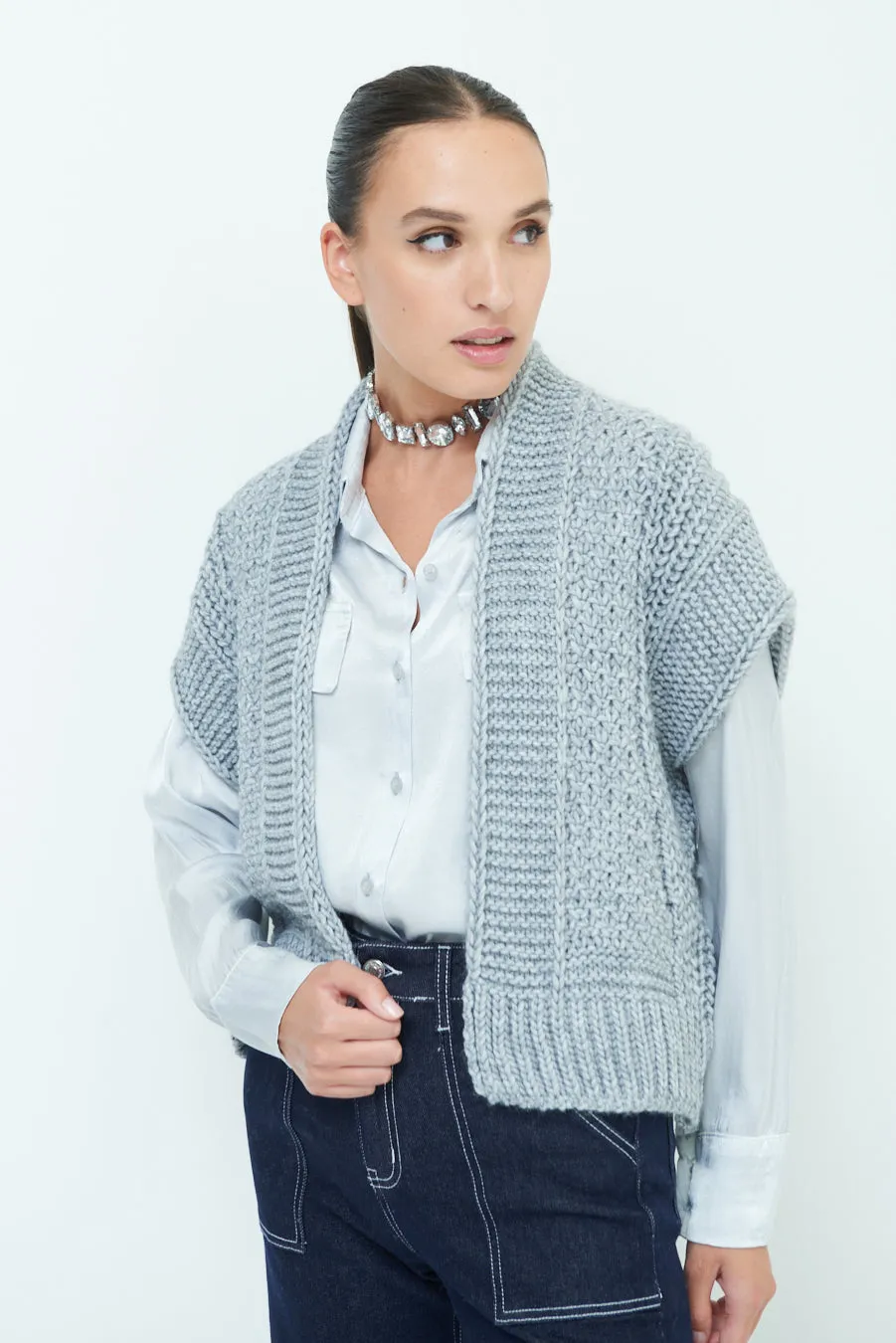 Comfy short sleeve knit cardigan wholesale