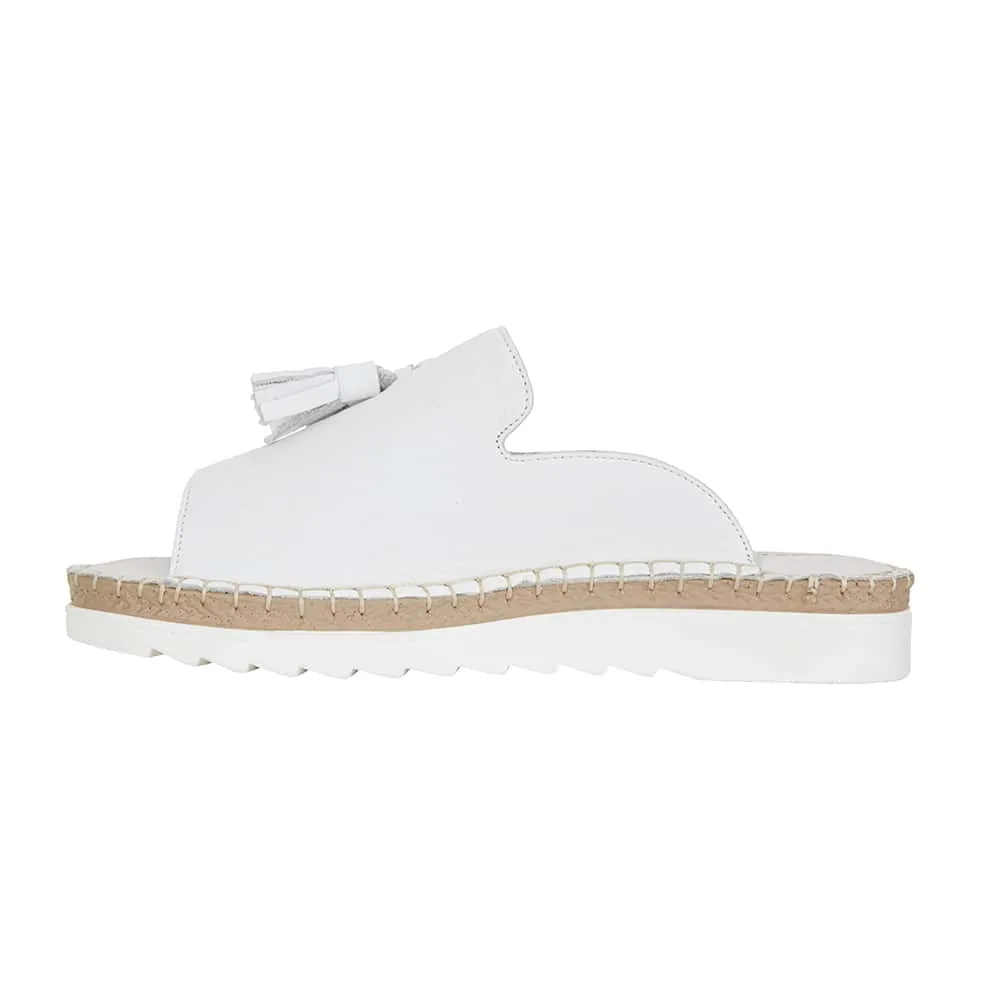 Elsa Sandal in White Leather