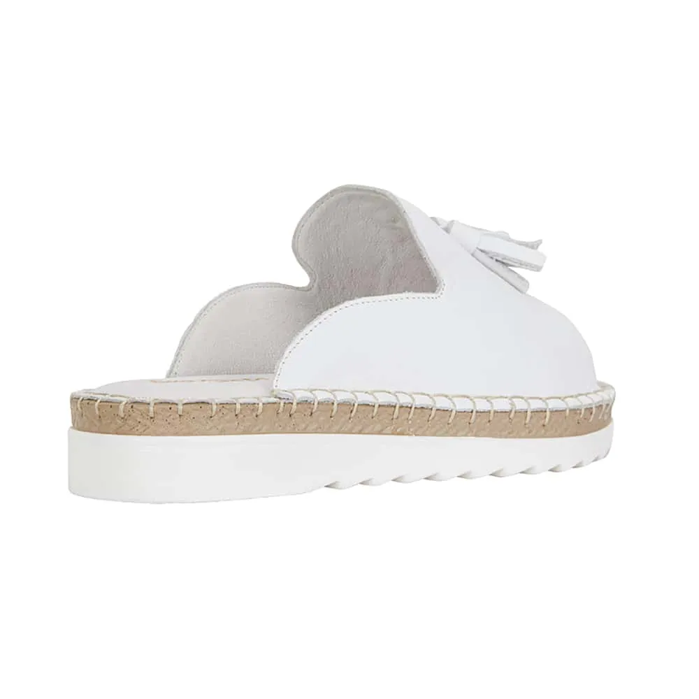 Elsa Sandal in White Leather