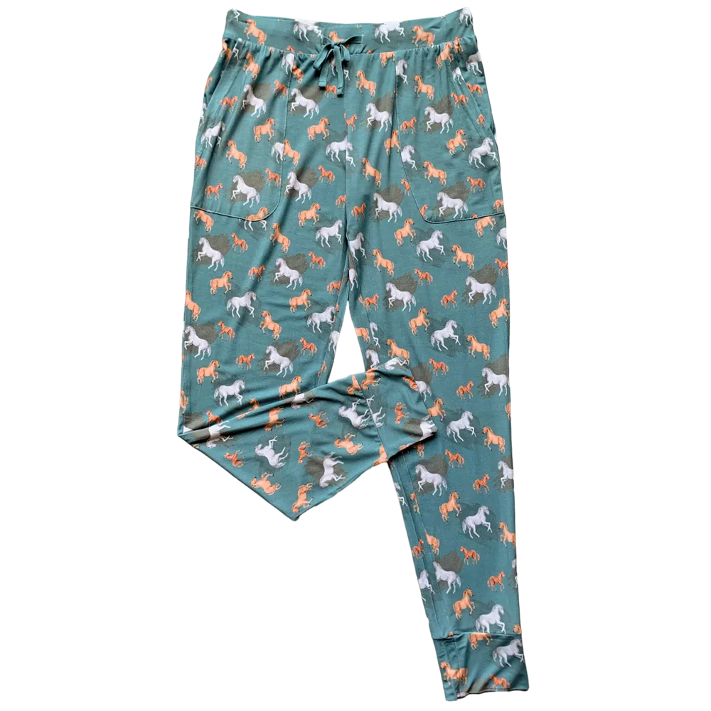 Ember Teal Bamboo Women's Lounge Pants