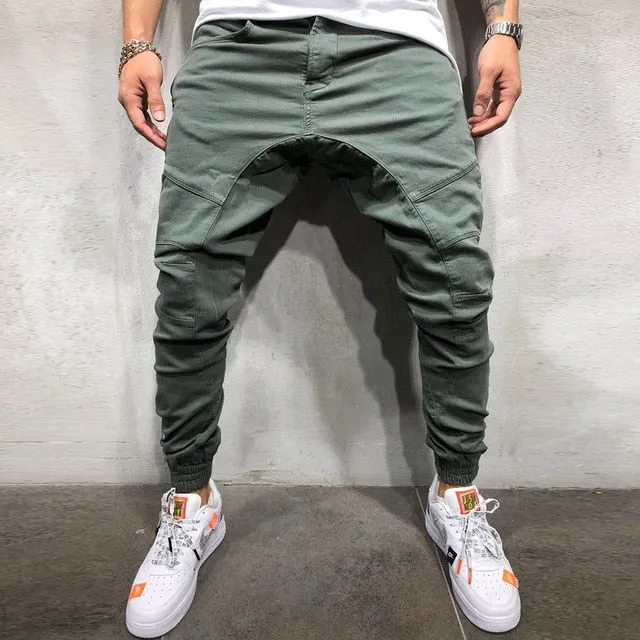 Fashion Multi Pocket Harem Joggers Pants