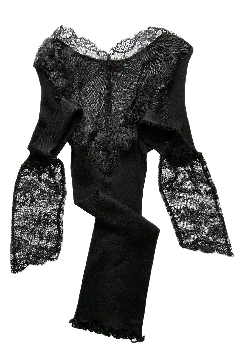 FOGAL 773 PRECIEUSE Evening Black Lace Top