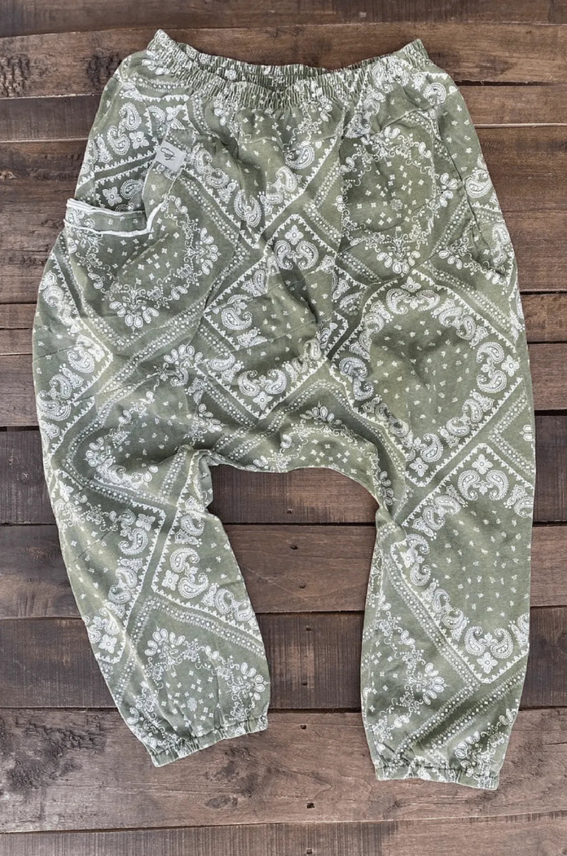 From Here & Beyond Pants - Olive Bandana