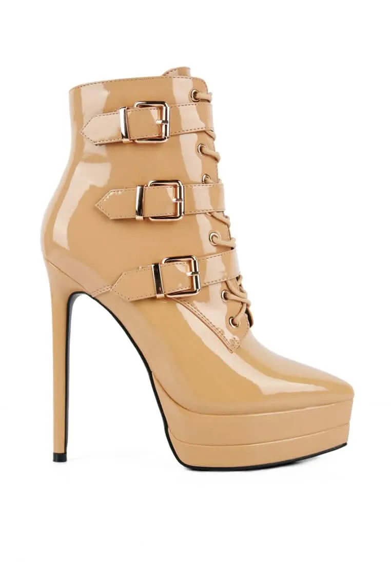 GANGUP Chic Stiletto Ankle Booties