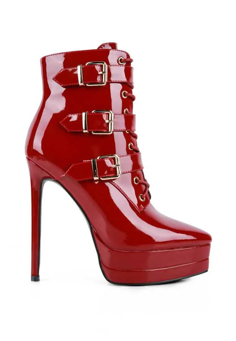 GANGUP Chic Stiletto Ankle Booties