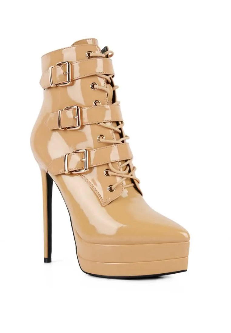 GANGUP Chic Stiletto Ankle Booties