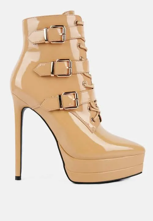 GANGUP Chic Stiletto Ankle Booties