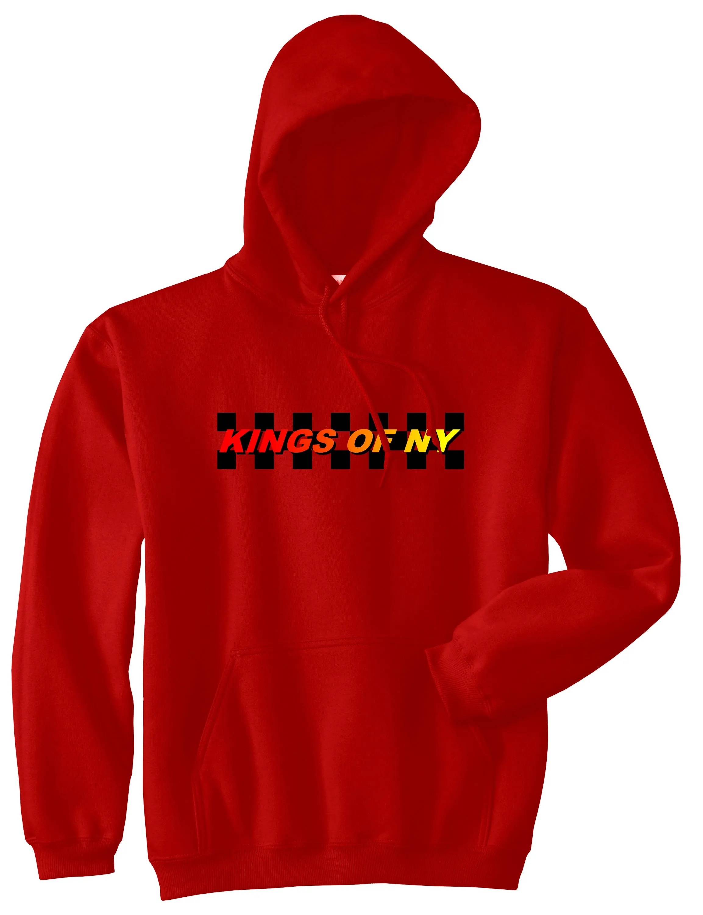 Kings Of NY Racing Box Logo Mens Pullover Hoodie