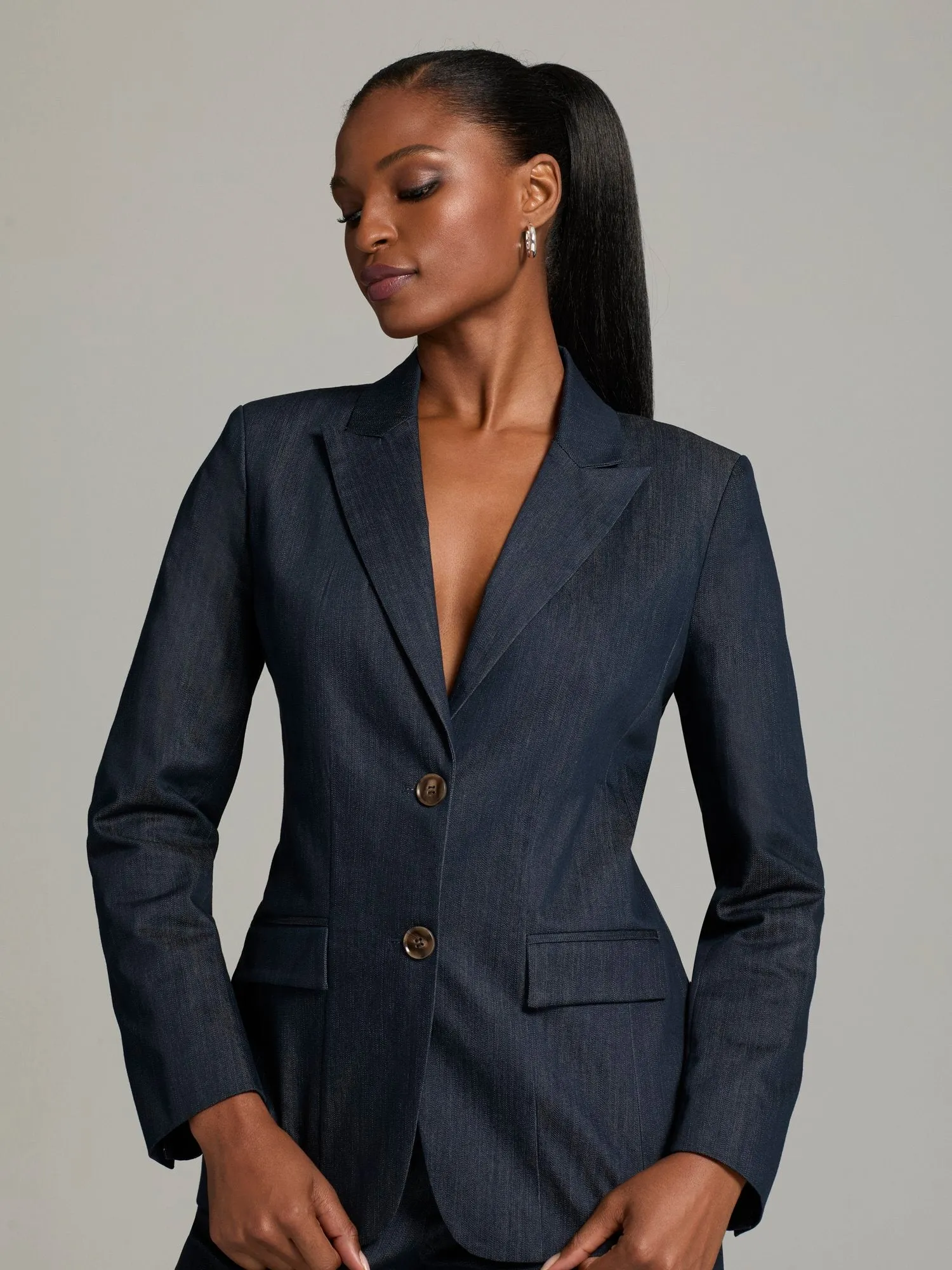 Lateika Wide-Belted Blazer