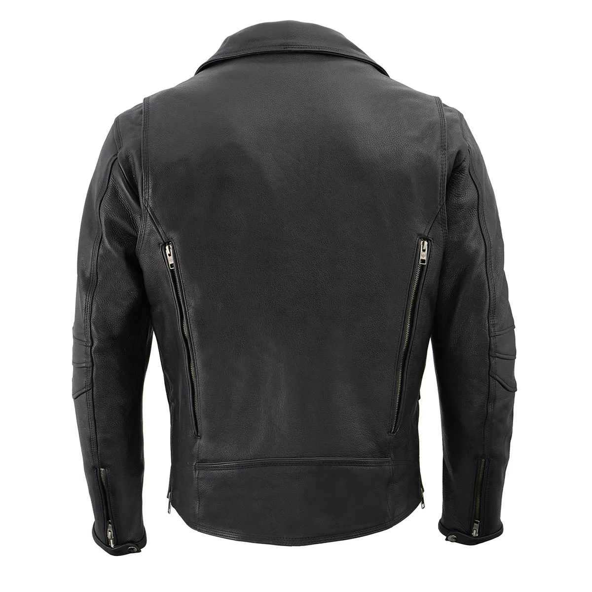 Milwaukee Leather MLM1515 Men's Classic Beltless Black Leather Triple