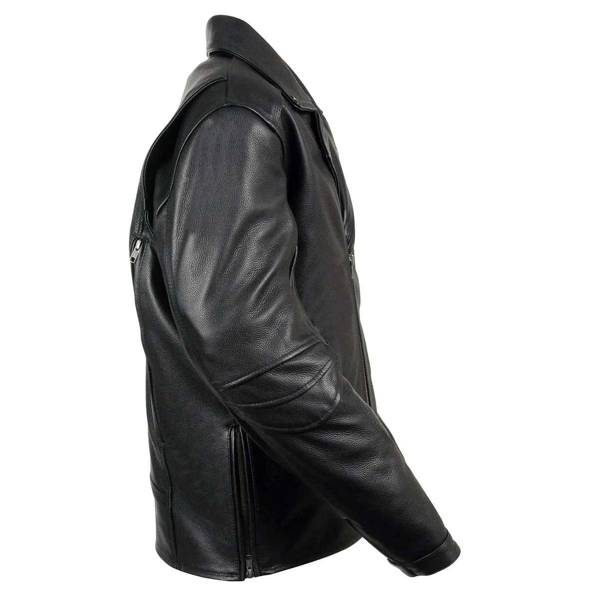 Milwaukee Leather MLM1515 Men's Classic Beltless Black Leather Triple