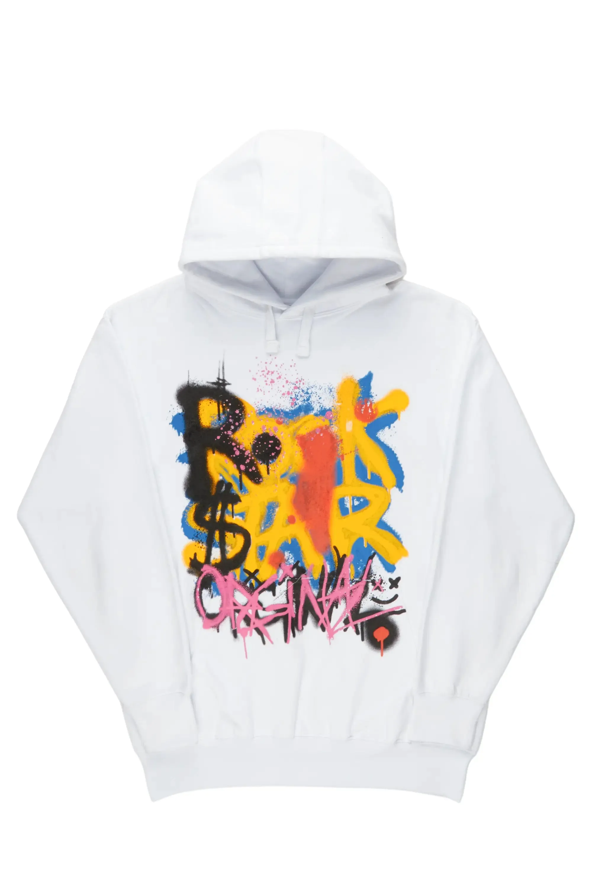 Nocairs White Graphic Hoodie