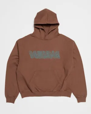 Overgrown Logo Hoody - Brown