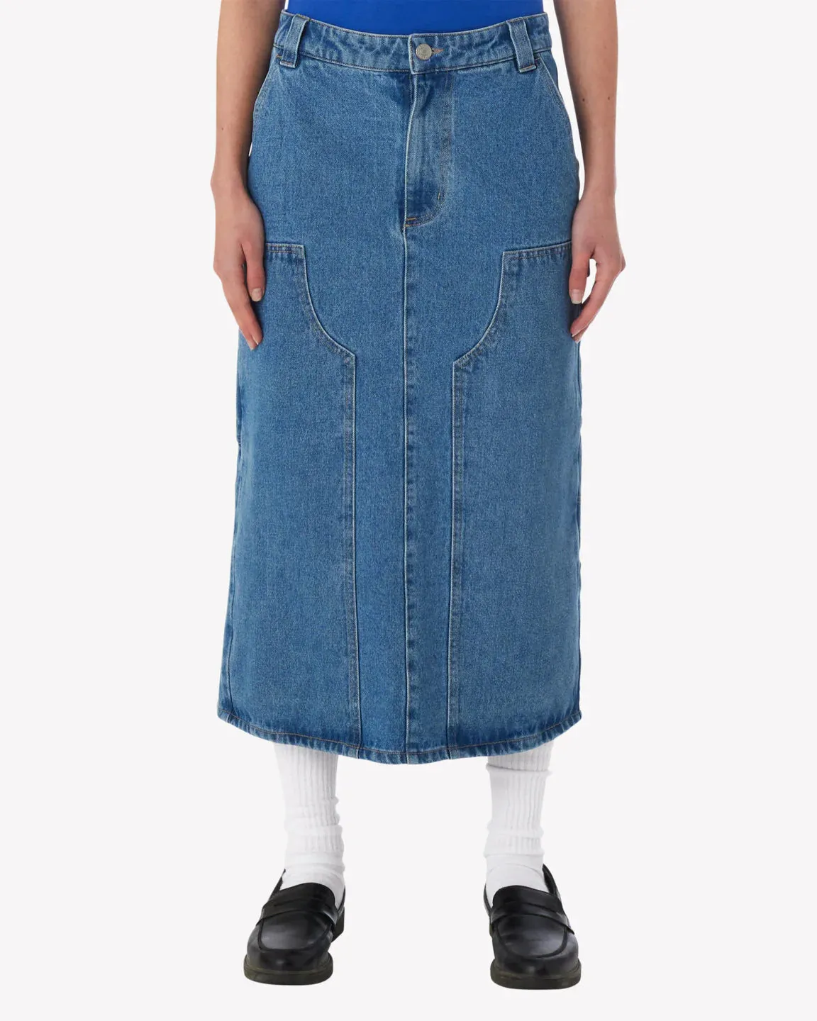 Painters Denim Midi Skirt