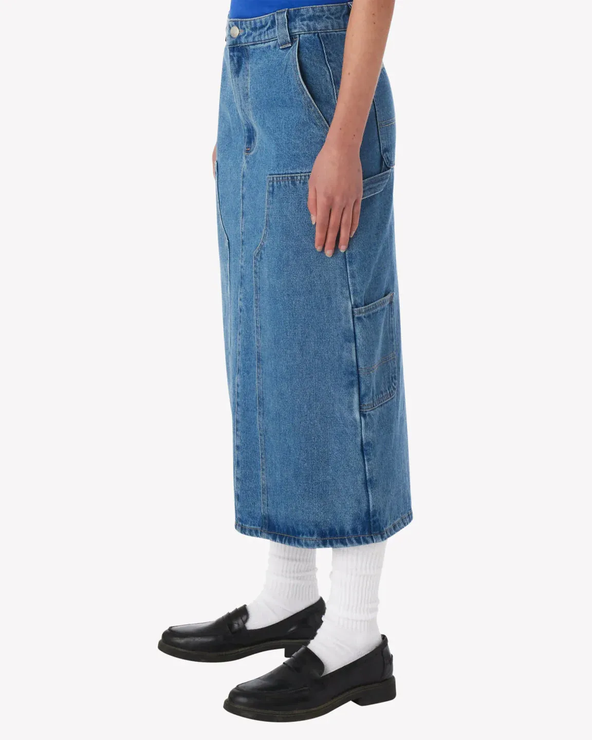 Painters Denim Midi Skirt