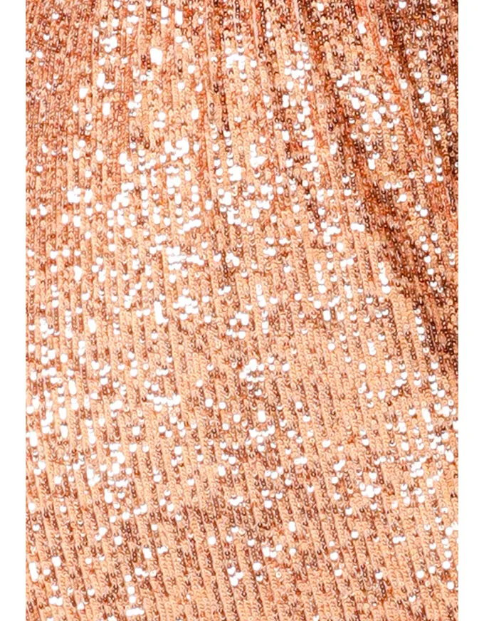 Sequin Wrap Top (Gold)