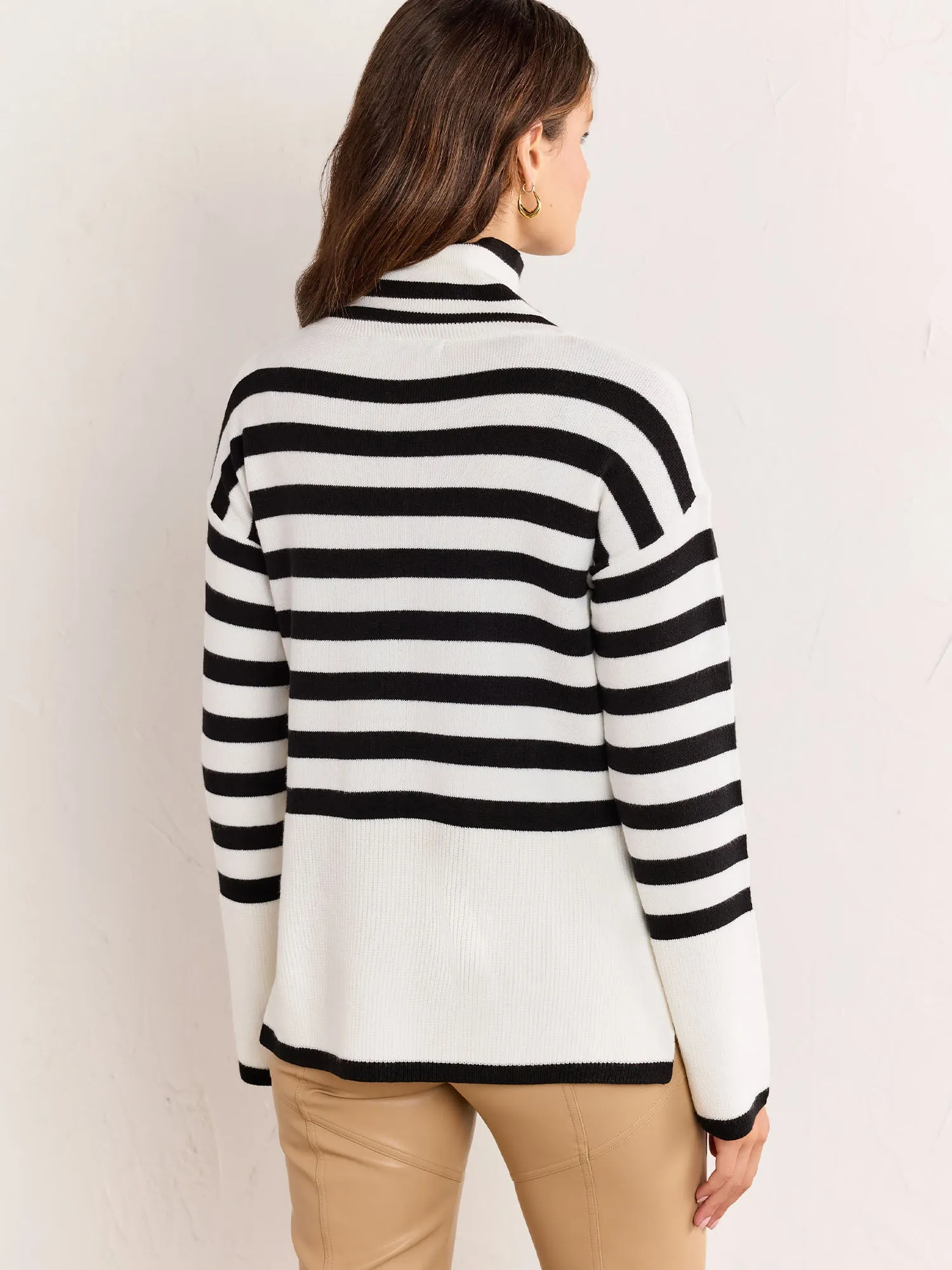 Strut & Bolt Stripe Mock Neck Pullover - Brands We Love