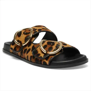 Tone Slide in Leopard Leather