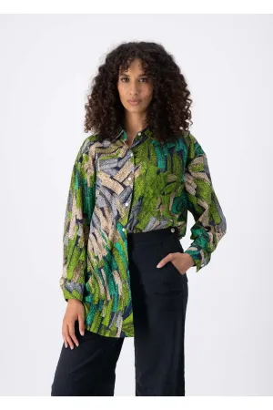 Vivant LAX Shirt Green in Cotton Voile